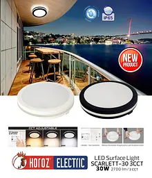 Світлодіодний світильник Horoz Electric Scarlett-30 30W 3CCT білий - мініатюра 6
