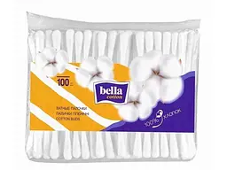 Ватні палички BELLA 100шт гiгiєнiчні сoton
