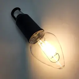 Кемпінгова LED лампа акумуляторна ліхтар світильник з гачком світлодіодна лампочка UKC Camping lamp UKC LED-1 - мініатюра 2