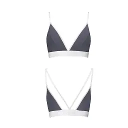 Спортивний топ із подвійними бретелями Passion PS007 TOP dark grey L - мініатюра 2