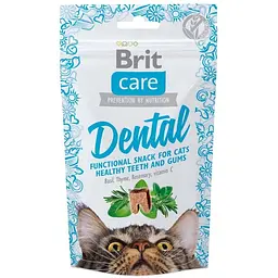 Функціональні ласощі для котів Brit Care Dental для здоров'я зубів з індичкою 50 г (111263/521371)