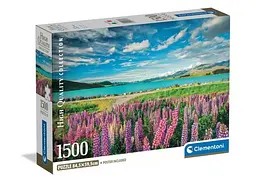 Пазл Clementoni High Quality Collection: Люпини на озері Текапо, Нова Зеландія (High Quality Collection - Lupins At Lake Tekapo Puzzle - 1500 pcs.), 1500 ел. (31731)