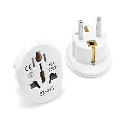 Перехідник мережевий EU Plug Adapter ep0203 White