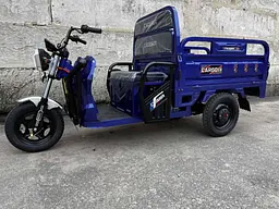 Вантажний електроскутер-самоскид триколісний CROSSER Cargo 13"  (1500W 60V, 45Ah) Синій - мініатюра 5
