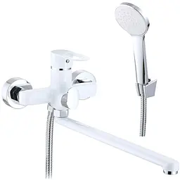 Змішувач для ванни Lidz Latwa 005 (k35) LDLAT005WHI45425 White - мініатюра 2