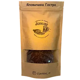 М'ясні чипси Яловичина гостра Jerkins
