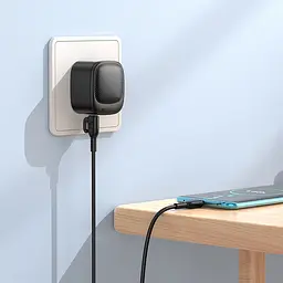 МЗП Borofone BAS22A Fortune PD20W+QC3.0 (1USB-A/1C) + кабель Type-C to Type-C Black - мініатюра 3