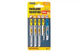 Набір полотен пилок для лобзика дерево метал Mastertool (в упаковці 5 шт.) 14-2850 - мініатюра 2