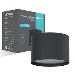 Накладний світильник Ledcoin ML401 під лампу чорний (80311) - мініатюра 2