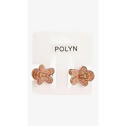 Заколка-краб для дівчинки Polin 3693-9 2 шт Коричневий
