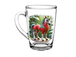 Чашка FARGLASS 320мл NEW MORNING Кiнь-полуниця