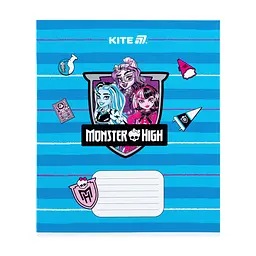 Зошит Kite Monster High, 12 аркушів, коса лінія (MH25-235), в асортименті - мініатюра 2