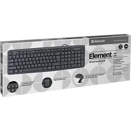 Клавіатура Defender Element HB-520 USB UKR Black (45529) - мініатюра 2