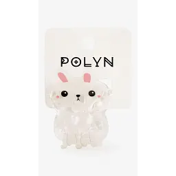 Заколка-краб для дівчинки Polin 3693-6 Білий