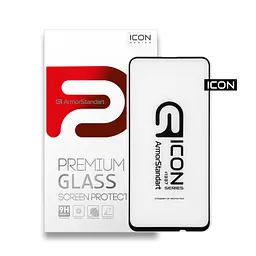 Захисне скло для Honor 9X HUAWEI P Smart Pro, Icon, 2.5D загартоване скло, повне проклеювання, глянсове, удароміцне, з олеофобним покриттям, сумісне з чохлами, міцність 9H, проста установка, ArmorStandart (ARM55841-GIC-BK)