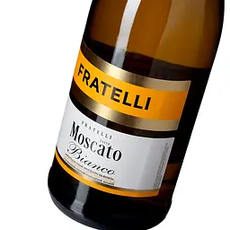 Напій винний Fratelli taste Moscato Bianco білий напівсолодкий слабоалкогольний газований 6-6.9% 0.75 л - мініатюра 6