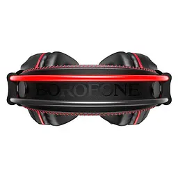 Дротова гарнітура Borofone BO101 Racing, USB, 3.5mm, 2m, Чорно-Червоний - мініатюра 4