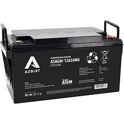 Акумуляторна батарея для ДБЖ Azbist AGM 12 V / 65 А*ч (ASAGM-12650M6)