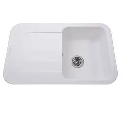 Гранітна мийка Globus Lux Ober білий 780x500 мм А0007, Білий