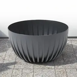 Вазон Lamela Mira Bowl 23.6х14 см антрацит (9829170) - мініатюра 4
