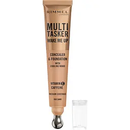 Тональна основа + консилер Rimmel Multi Tasker 2 в 1 відтінок 050 (Sand) 20 мл - мініатюра 2