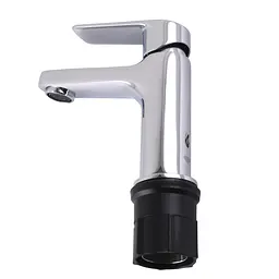Змішувач для умивальника Topaz Capri TCA-15207-H44 картридж D25, H=140 шланги 45см Хром - мініатюра 10