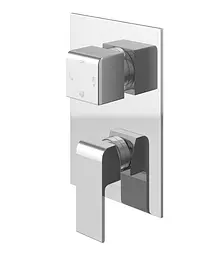 Душова система Kohlman Saxo 40 chrome + BOX прихованого монтажу QW211SQ40, Хром - мініатюра 6