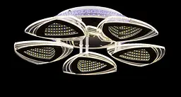 Люстра стельова LED Splendid Ray LK28962/5, 131W, біла та хромова, сучасний стиль, з пультом, димер