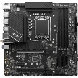 Материнська плата MSI PRO LGA1700, B760M-A WIFI DDR4, B760, 4xDDR4, Int.Video(CPU), 4xSATA3, 2xM.2, 2xPCI-E 16x 4.0, 1xPCI-E 1x 3.0, ALC897, RTL8125BG, WiFi6, Bluetooth 5.3, 9xUSB3.2/6xUSB2.0, 2xHDMI/2xDP, MicroATX