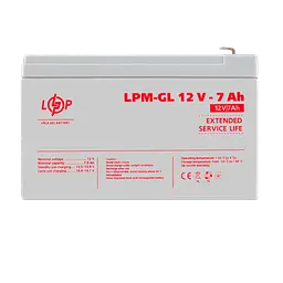 Акумулятор гелевий LPM-GL 12V - 7 Ah