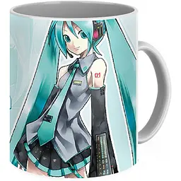 Кухоль GeekLand Вокалоїди Vocaloid Хацуне Міку Hatsune Miku Сакі Фудзіта VC 02.08 330 мл різнобарвний - мініатюра 3