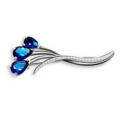 Серебряная брошь (9533-2)