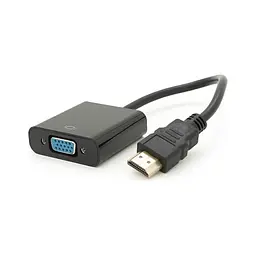 Перехідник HDMI M to VGA F 0.1m 4K/2K black Voltronic (YT-C-HDMI(M)/VGA(F)-B) - мініатюра 3