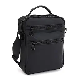 Сумка чоловіча Monsen C1PI879bl-black 25х21х7 см Чорний