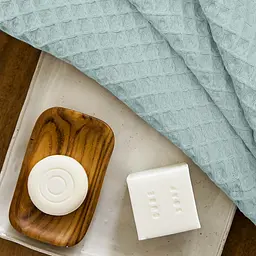 Набір рушників Cosas Cube White & Cube Mint 2 шт. (SetTowel_95-SqWhite_130-SqMint) - мініатюра 6