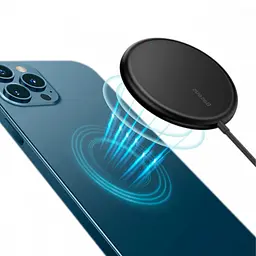 Бездротовий зарядний пристрій Baseus Simple Xiaomini Magnetic with Type-C cable 1.5m 15W WXJK-F01 Black - мініатюра 6