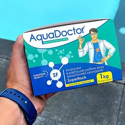 Коагулянт для басейну в картушах AquaDoctor Superflock SF, 1 кг (8 картушів) 88504 - мініатюра 2