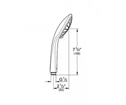 Ручний душ Grohe Tempesta 27597001, Хром - мініатюра 2