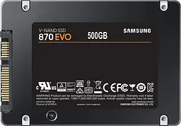 Накопичувач SSD Samsung 870 EVO 2.5" SATAIII 3D TLC 500GB (MZ-77E500BW) - мініатюра 2