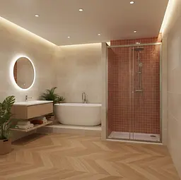 Душові двері Rea Primo Slide розсувні 130x190 chrome REA-K0567 - мініатюра 5