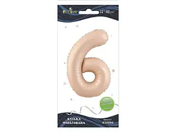 Кулька фольгована цифра PELICAN 32 (80 см) 1 6 рожева Blush