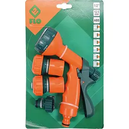 Зрошувач-пістолет Flo 6 режимів з набором з'єднань 1/2", 3/4" (89207) - мініатюра 3