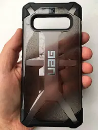 Оригінальний протиударний чохол для Samsung Galaxy S10 Plus (G975) UAG Plasma Ash 211353113131 Прозорий - мініатюра 2