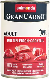 Вологий беззерновий корм для собак Animonda GranCarno Adult Multi Meat Cocktail, мультим'ясний коктейль, 400 г - мініатюра 4