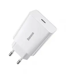 Зарядний пристрій Baseus Speed ​​Mini Quick Charger 1C 20W EU білий (CCFS-SN02)