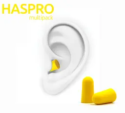 Пінні беруші для сну 50 пар HASPRO TUBE50 SNR 38 дБ Жовті (1122-02) - мініатюра 5