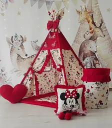 Вігвам дитячий Міккі Маус + кошик для іграшок