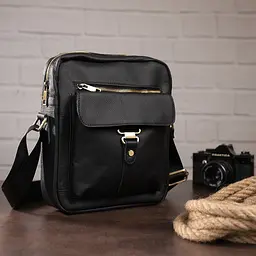 Чоловіча шкіряна сумка Vintage 22,5х26х6 см sum0012643 - мініатюра 4