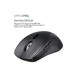 Мишка OfficePro M398B Wireless/Bluetooth Black (M398B) - мініатюра 10