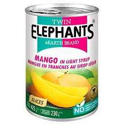 Манго Twin Elephants mango slices in syrup 425 г